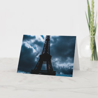 Carte Nuit bleue Tour Eiffel
