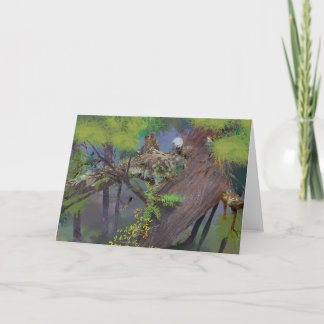Carte Nuit dans la forêt de Redwood