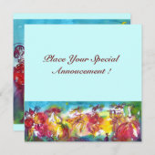 Carte NUIT DE CARNAVAL, Mardi Gras Mascarade, Danse, Mus (Devant / Derrière)