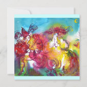 Carte NUIT DE CARNAVAL, Mardi Gras Mascarade, Danse, Mus (Dos)