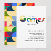 Carte Nuit de jeu de la vieille école | Jeux de société (Devant / Derrière)