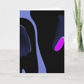 Carte Nuit de la Comète : Bleu Abstrait, Violet & Noir (Devant)