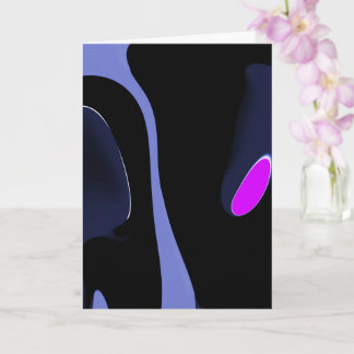 Carte Nuit de la Comète : Bleu Abstrait, Violet & Noir