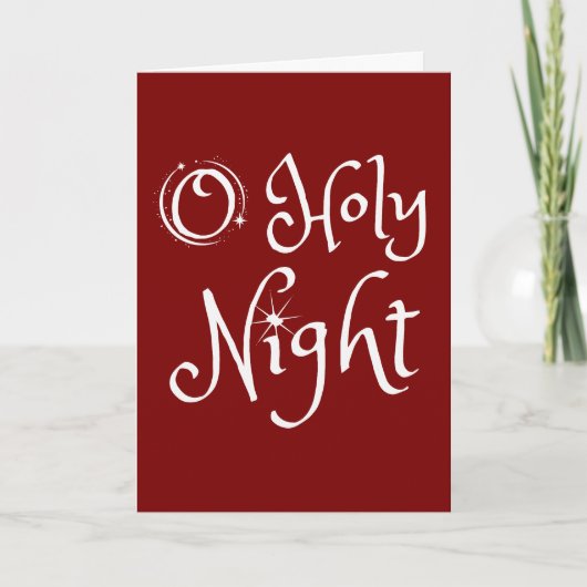 Carte Nuit de Noël Sainte (Devant)