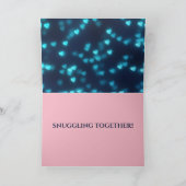 Carte Nuit de pleine lune d'amour romantique avec des co (Intérieur)