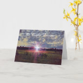 Carte Nuit Divine Luke Histoire de Noël Art Noël (Fleur jaune)