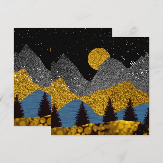 Carte Nuit dorée (Devant / Derrière)