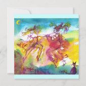 Carte NUIT DU CARNAVAL, Masque Mardi Gras, Danse, Musiqu (Dos)