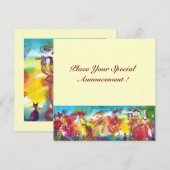 Carte NUIT DU CARNAVAL, Masque Mardi Gras, Danse, Musiqu (Devant / Derrière)