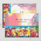 Carte NUIT DU CARNAVAL, Masque Mardi Gras, Danse, Musiqu (Devant / Derrière)