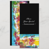 Carte NUIT DU CARNAVAL, Masque Mardi Gras, Danse, Musiqu (Devant / Derrière)