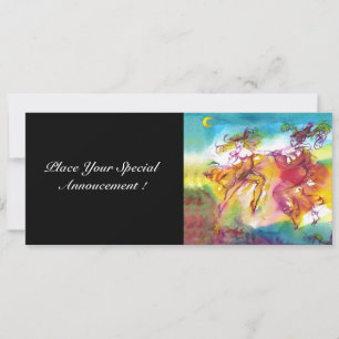 Carte NUIT DU CARNAVAL, Masque Mardi Gras, Danse, Musiqu