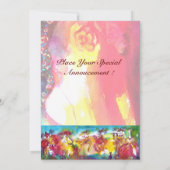 Carte NUIT DU CARNAVAL, Masque Mardi Gras, Danse, Musiqu (Dos)