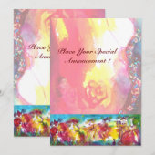 Carte NUIT DU CARNAVAL, Masque Mardi Gras, Danse, Musiqu (Devant / Derrière)