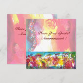 Carte NUIT DU CARNAVAL, Masque Mardi Gras, Danse, Musiqu (Devant / Derrière)