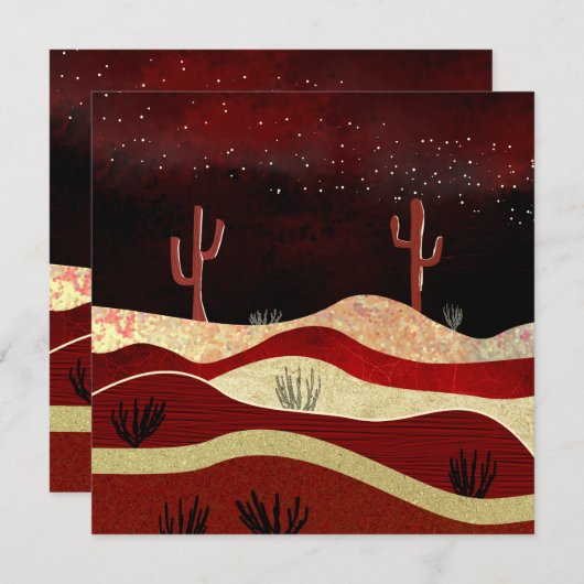 Carte Nuit du désert (Devant / Derrière)