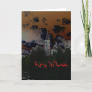 Carte Nuit éffrayante d'Halloween