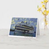 Carte Nuit étoilée de bateau de Boblo (Fleur jaune)