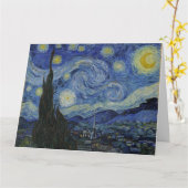 Carte "Nuit étoilée" par Van Gogh (Fleur jaune)