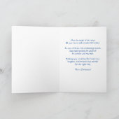 Carte Nuit étoilée rétro de Noël personnalisée avec un e (Intérieur)