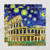 Carte Nuit étoilée Rome Italie (Devant / Derrière)