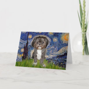 Carte Nuit étoilée - Shih Tzu (M)