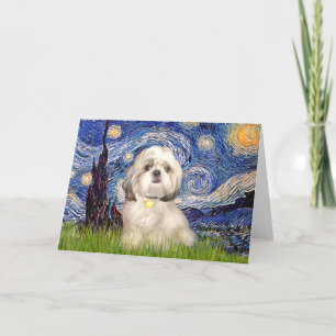 Carte Nuit étoilée - Shih Tzu (Y)