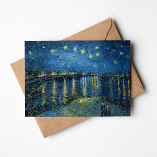 Carte Nuit étoilée sur le Rhône   Vincent Van Gogh