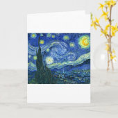 Carte Nuit étoilée ~ Van Gogh (Fleur jaune)