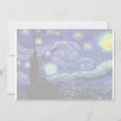 Carte Nuit étoilée, Vincent van Gogh (Dos)