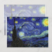 Carte Nuit étoilée, Vincent van Gogh (Devant / Derrière)