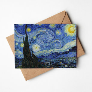 Carte Nuit étoilée   Vincent Van Gogh