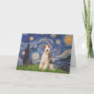 Carte Nuit étoilée - Wire Fox Terrier 3