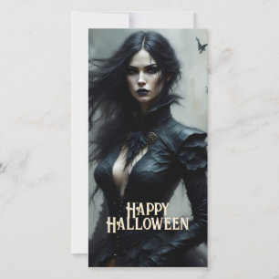Carte Nuit gothique d'Halloween de mystère