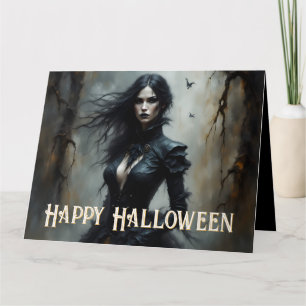 Carte Nuit gothique d'Halloween de mystère
