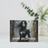 Carte Nuit gothique d'Halloween de mystère (Debout devant)