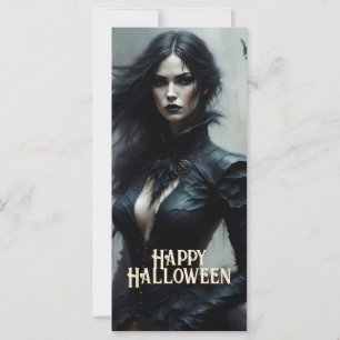 Carte Nuit gothique d'Halloween de mystère