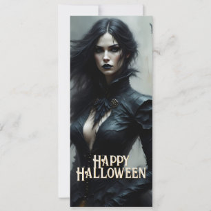 Carte Nuit gothique d'Halloween de mystère