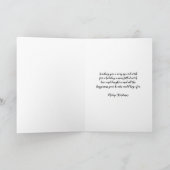 Carte Nuit neigeuse et Noël de son mari (Intérieur)