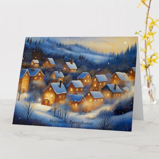 Carte Nuit silencieuse (Fleur jaune)