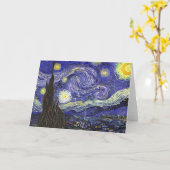 Carte Nuit Van Gogh Starry (Fleur jaune)