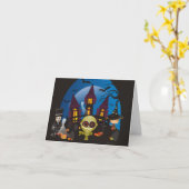 Carte Nuits de Halloween de hantise (Fleur jaune)