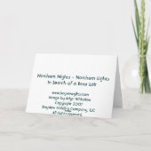 Carte Nuits Nord - Lumières Nord (Dos)