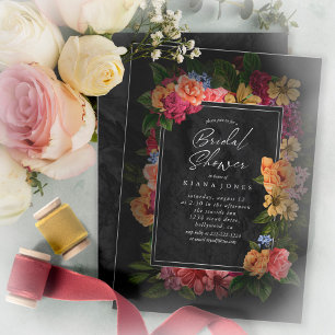 Carte Nuits Sultry Floral Bridal Shower ID829