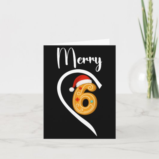 Carte Number 67 Matching Christmas 6 7 Six Seven 6 7 Mem (Devant)