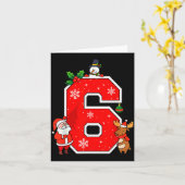 Carte Number 6 7 Meme 67 Couple Pajamas Christmas Matchi (Fleur jaune)