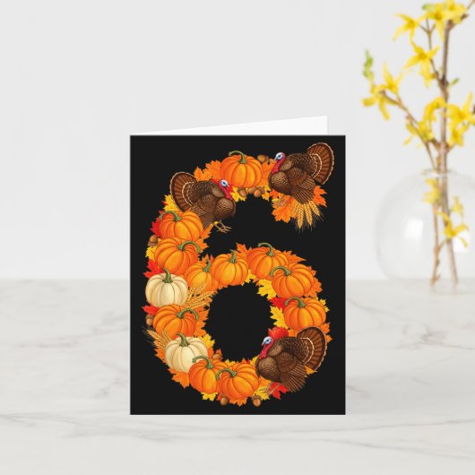 Carte Number 6 Funny Saying 6 7 Six Seven Meme Couple Th (Fleur jaune)