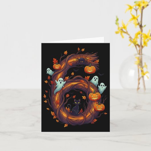 Carte Number 7 67 Meme Halloween Pumpkin Costume Matchin (Fleur jaune)