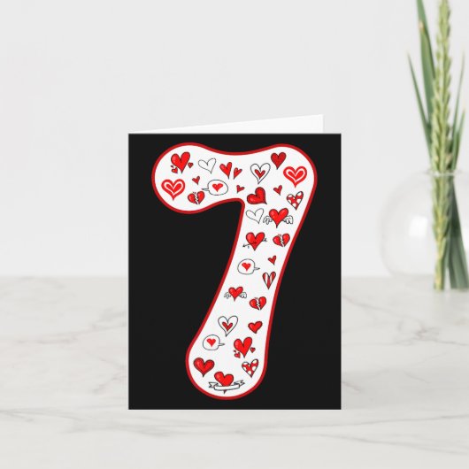 Carte Number 7 Couple Costume Duo 67 Meme Six Seven Vale (Devant)