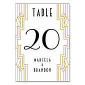 Carte numérique Gold et White Table (Dos)